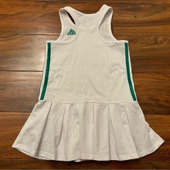Adidas white/green sleeveless tennis athletic dress - Picture 2 of 4